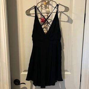 Forever 21 Black Backless Dress